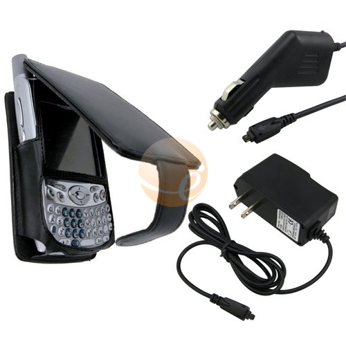 Leather Case+CAR+WALL CHARGER for Palm Treo 650 700 755