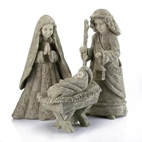 Elements 3-Piece 23-Inch Holy Family Outdoor Nativity