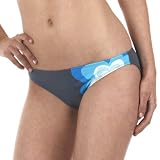 Xhilaration Flower Triangle Swim Bottoms - Slate
