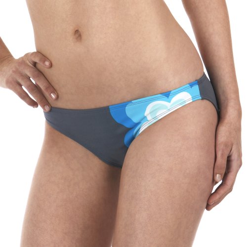 Xhilaration Flower Triangle Swim Bottoms - Slate