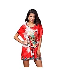 Silk General Print Summer Bandage Dress/Tunic/Mini Dress 