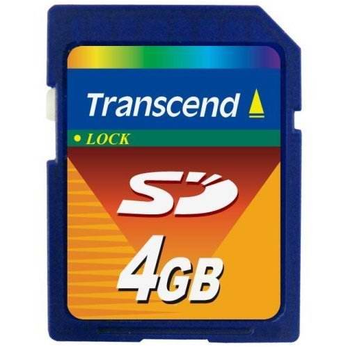 Transcend 4Gb Secure Digital Flash Memory Card