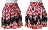 TAKARA by MY MICHELLE High Waist Ikat Print Mini Skirt