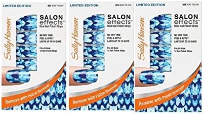 Sally Hansen Real Nail Polish Strips Seas the Day 023 Limited Edition 3 Pack