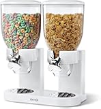 Zevro KCH-06123/GAT201C Indispensable Dry Food Dispenser, Dual Control, White/Chrome