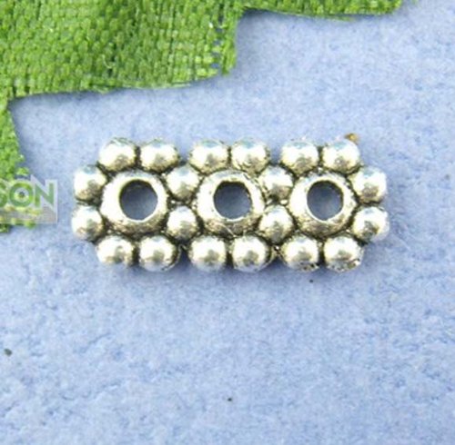 Rockin Beads 200 Milti 3 Strand Spacer Bar Beads 4x10mm Fits 3-4mm Beads