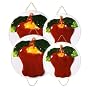 APPLE 3-D Stove / Burner Covers Set of 4 *NEW*
