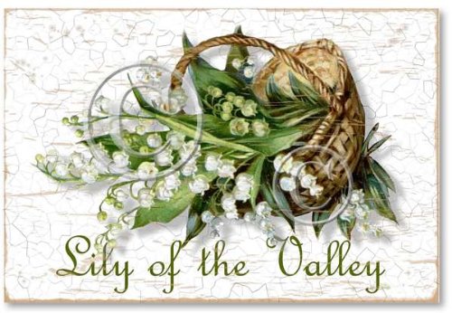 Item 112807 Victorian Lily of the Valley Sign Plaque