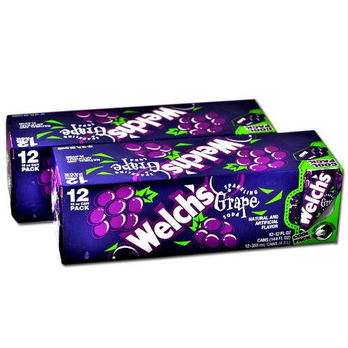 Welch's Grape Soda, 12 oz Can (Pack of 24)