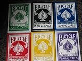 Bicycle Red, Black, Yellow, Blue, Purple, and Green Decks - Gaff Cards From Magic Makers