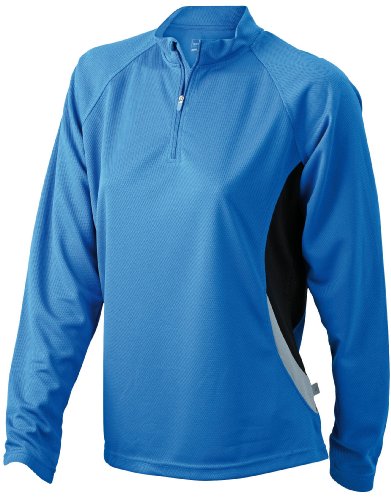 James & Nicholson Damen Running Langarm Shirt, royal/black, XXL, JN392 rybl Preisvergleich