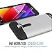 MoKo ASUS ZenFone 2E / ZenFone 2 5.0 Case - [Scratch Resistant] Hybrid Armor Series Dual Layer Protection - Bumper Case for ASUS ZenFone 2 5.0 Inch / ZenFone 2 e / ZE500CL 2015 Release, SILVER