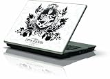 Skinit Protective Skin (Fits Latest Generic 10 Laptop/Netbook/Notebook); New Moon - Black and White Cullen Crest