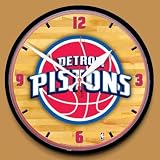 NBA Detroit Pistons Basketball Wall Clock
