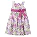 Cherokee Pink Rose Toddler Girls' Watercolor Dress - 4T