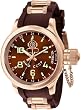 Rose Gold Tone Stainless Steel Russian DIver Quinotaur Brown Dial