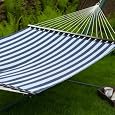 Island Bay Hammocks Island Bay Poolside Textilene Hammock - Navy Stripe - ALZ429-1