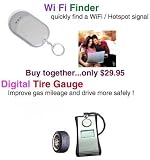Promotekinc Digital Tire Gauge and Wi Fi Hotspot Finder Combo