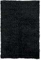 New Flokati Black 100% Wool Rug NFB (1'10 x 2'10