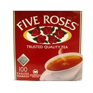 Amazon.com : Five Roses Tea, 100 Tagless Teabags : Black ...