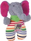 Wamba Bamba Elephant Figure with Rattle with colorful Stripes