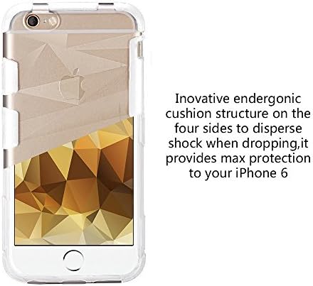 iPhone 6 Case, NewPlus [Diamond Series] + [Tempered Glass Screen = Best LCD Protector] Ergonomic Design SUPERIOR PROTECTION Scratch Resistant Hybrid Hard Bumper Slim Case with Great Grip for iPhone 6 (4.7) - (White)