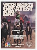 1990 Breeders Cup Horse Racing NBC TV Sports Print Ad (20468)