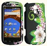 Green Flower Hard Case Cover for Samsung Epic 4G D700