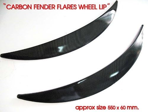 Fender Flares Wheel Lip Body Kits for Universal Car & Truck 550x60mm (Carbon)
