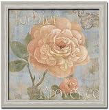 Vintage Fragrance II Chic Shabby Floral By Daphne B Art Print Poster Picture Framed Decor 14X14