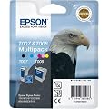 Epson T007 + T008 Twin Pack - Cartouche d'encre d'origine - 1 x noir, couleur (cyan, magenta, jaune)