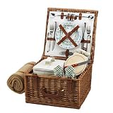 Picnic at Ascot Cheshire Basket for 2 with Blanket, Gazebo