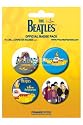 ロック『ビートルズ《Yellow Submarine》』缶バッジ4個セット