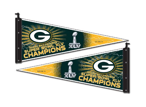 NFL Green Bay Packers 2010 Super Bowl XLV Champion Antenna Pennant