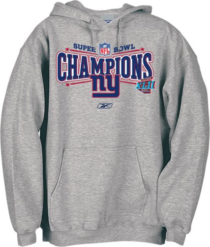 New York Giants Super Bowl XLII Champions Official Locker Room Hooded Sweatshirt