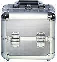 Beauty Box Valene Silver Cosmetics & Make-up Beauty Case