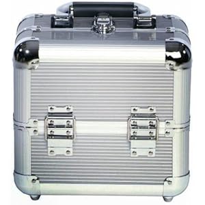 Beauty Box Valene Silver Cosmetics & Make-up Beauty Case