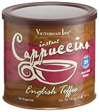 Victorian Inn Instant Cappuccino, English Toffee, 16-Ounce Canisters (Pack of 6)