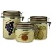 Fruit Writing 3-pc. Canister Set