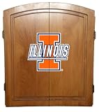 Illinois Fighting Illini Dartboard Dart Board & Case