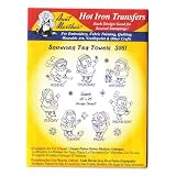 Aunt Marthas iron on transfers envelope for embroidery fabric painting quilting wearable art needlepoint & other crafts snowmen tea towels 3951 - B001GIIWKU