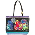 Laurel Burch Dogs Large Shoulder Tote Bag