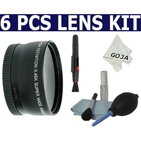 Kit for NIKON (D40 D60 D80 D90 D300S D3000 D3100 D5000 D5100) - Includes: 0.45X Wide Angle Lens... by Zeikos