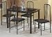 Faux Black Marble Finished Dining Table