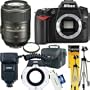 Dental/Medical Accessory Kit; Nikon D90 DX 12.3MP Digital SLR + Nikon 105mm f/2.8G ED-IF AF-S VR Lens + Sigma EM-140 DG TTL Macro Ringlight Flash +8GB + Digital SLR Gadget Bag + Pro-Series Tripod + UV Filter