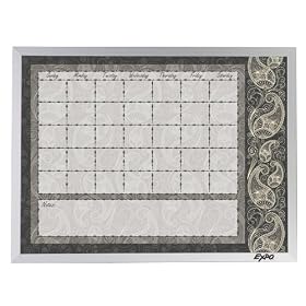 Expo Calendar Dry Erase Board with Paisley Pattern, 18 x 24 Inches (1763771)