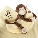 Plush Monkey Magoo and Blankie Too! in Keepsake Banana Gift Box (Personalization Available) (Quantity of 24)