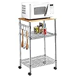 Chrome Microwave Cart