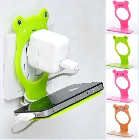 ouyang Fashion Convenient Mobile Foldable Designed Cell Phone Holder Wall Charger Hanger Charging Rack Shelf 4
