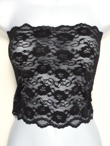 Ally Rose Toppers Women's Stretchy Lace Camisole Bandeau Tube Top